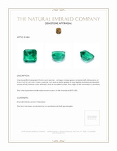 0.65 Ct. Emerald from Colombia Appraisal