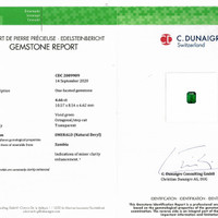 4.66 Ct. Emerald from Zambia Scan Report