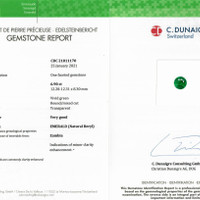 6.90 Ct. Emerald from Zambia Scan Report