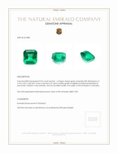 0.55 Ct. Emerald from Colombia Appraisal