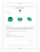 0.45 Ct. Emerald from Colombia Appraisal