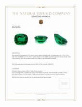 3.96 Ct. Emerald from Zambia Appraisal