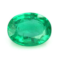 Pave Emerald Ring 2.54 Ct., 18K White Gold Combination Stone