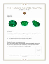 2.88 Ct. Emerald from Zambia Appraisal