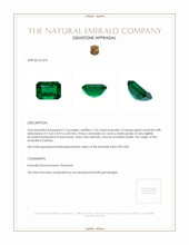 5.33 Ct. Emerald from Zambia Appraisal