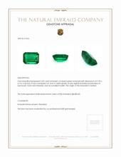 2.09 Ct. Emerald from Zambia Appraisal