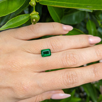 1.62 Ct. Emerald from Zambia Life Style