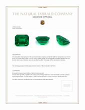 3.95 Ct. Emerald from Zambia Appraisal