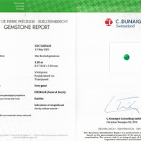 1.85 Ct. Emerald from Zambia Scan Report