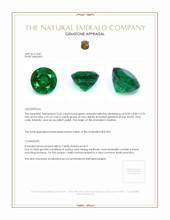 2.02 Ct. Emerald from Zambia Appraisal