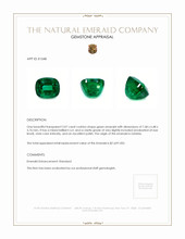 2.07 Ct. Emerald from Zambia Appraisal