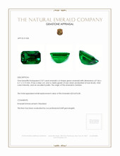 2.07 Ct. Emerald from Zambia Appraisal