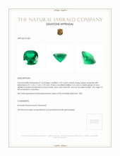 5.33 Ct. Emerald from Colombia Appraisal