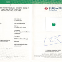 5.33 Ct. Emerald from Colombia Scan Report