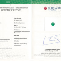 5.33 Ct. Emerald from Colombia Scan Report