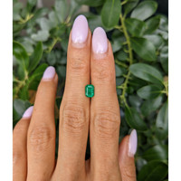 0.87 Ct. Emerald from Zambia Life Style