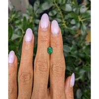 0.82 Ct. Emerald from Zambia Life Style