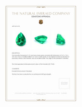 2.10 Ct. Emerald from Colombia Appraisal