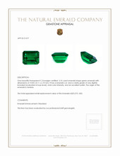 3.76 Ct. Emerald from Zambia Appraisal