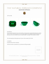 2.33 Ct. Emerald from Zambia Appraisal