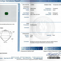2.40 Ct. 祖母绿 来自 赞比亚 Scan Report