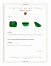 3.46 Ct. Emerald from Zambia Appraisal
