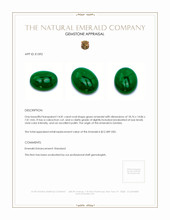 14.81 Ct. Cabochon Emerald from Zambia Appraisal