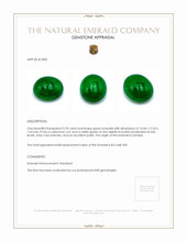 9.70 Ct. Cabochon Emerald from Zambia Appraisal
