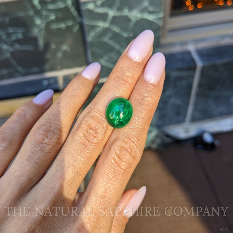 9.70 Ct. Cabochon Emerald from Zambia
