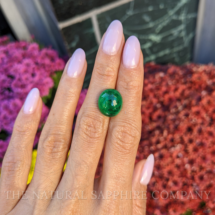 9.70 Ct. Cabochon Emerald from Zambia