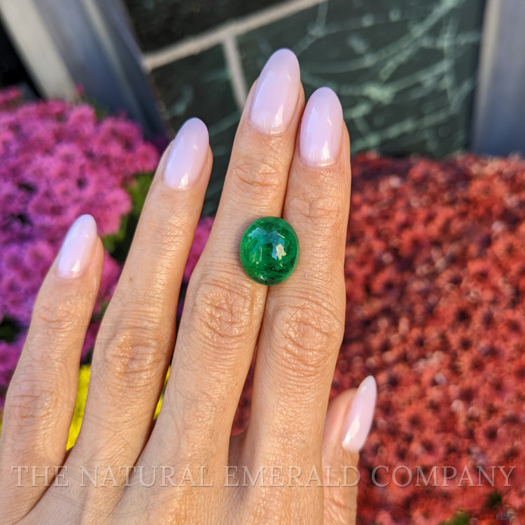 9.70 Ct. Cabochon Emerald from Zambia