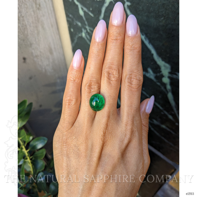 9.70 Ct. Cabochon Emerald from Zambia
