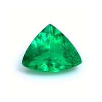  Emerald Pendant 2.32 Ct. 18K White Gold Combination Stone