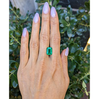 5.06 Ct. Emerald from Colombia Life Style