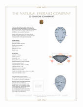 1.88 Ct. Emerald Natural Diamond Pave Ring, Platinum 950 3 D Scan Report