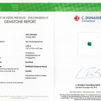 1.46 Ct. Emerald from Zambia Scan Report