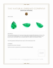 1.99 Ct. Emerald from Zambia Appraisal