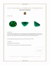 2.54 Ct. Emerald from Zambia Appraisal