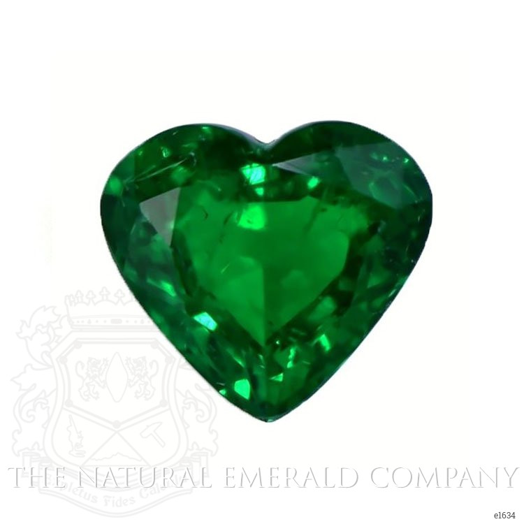 Accent Stones Emerald Pendant 1.83 Ct., 18K White Gold