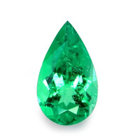  Emerald Necklace 1.66 Ct. 18K White Gold Combination Stone