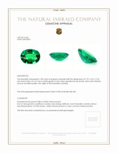 1.00 Ct. Emerald from Zambia Appraisal