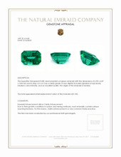 0.88 Ct. Emerald from Zambia Appraisal