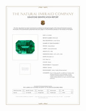 0.88 Ct. Emerald from Zambia Scan Report