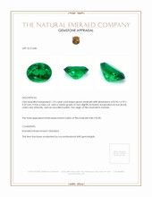 1.55 Ct. Emerald from Zambia Appraisal
