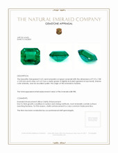 2.62 Ct. Emerald from Zambia Appraisal