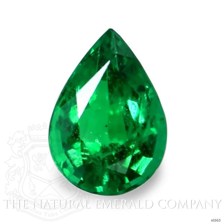 Solitaire Emerald Pendant 1.67 Ct., 18K White Gold