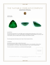 3.10 Ct. Emerald from Zambia Appraisal