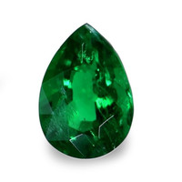  Emerald Necklace 1.84 Ct. 18K White Gold Combination Stone