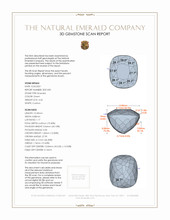 4.24 Ct. Emerald from Colombia 3 D Scan Report