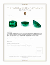 1.15 Ct. Emerald from Zambia Appraisal